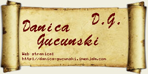 Danica Gucunski vizit kartica